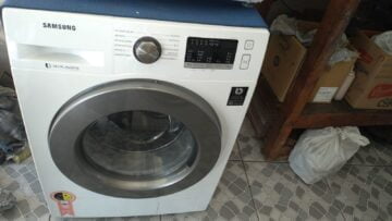 Troca da turbina de secagem da lava e seca Samsung